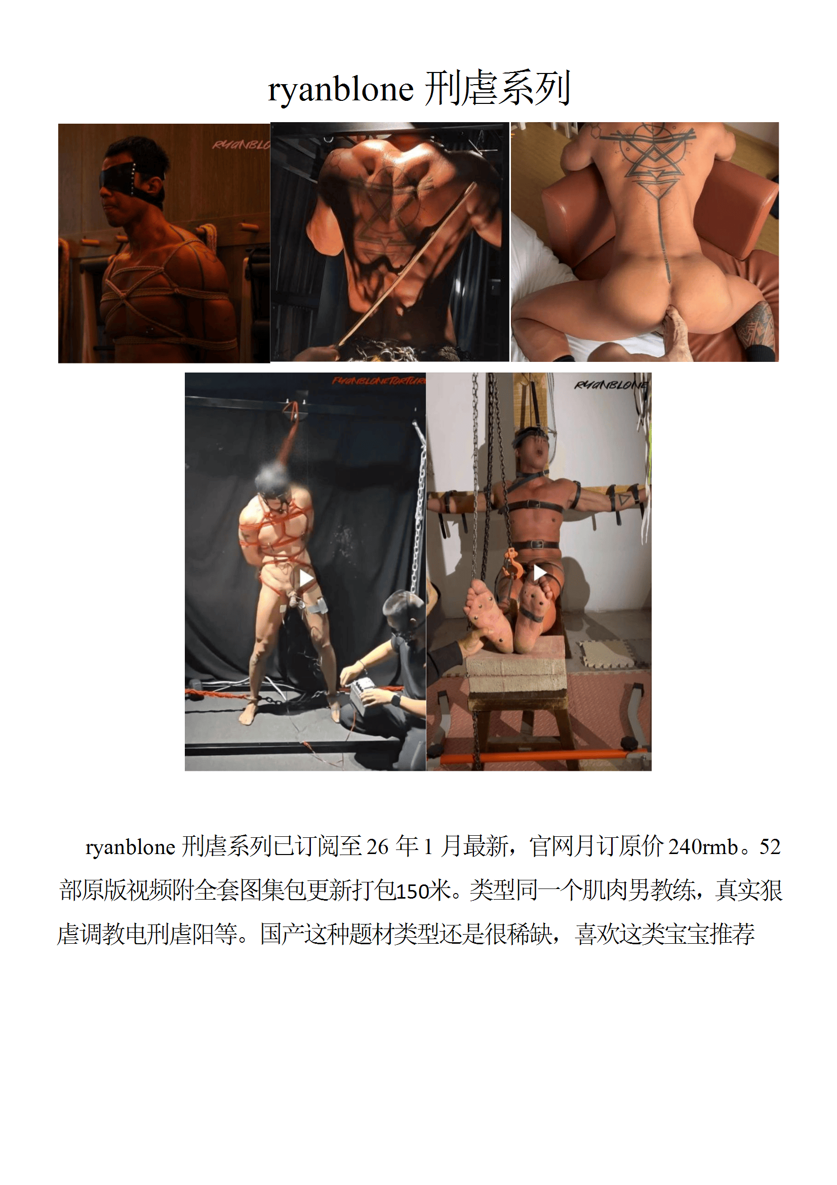 QJ51-ryanblone 刑虐系列【$150】【部数：52部】